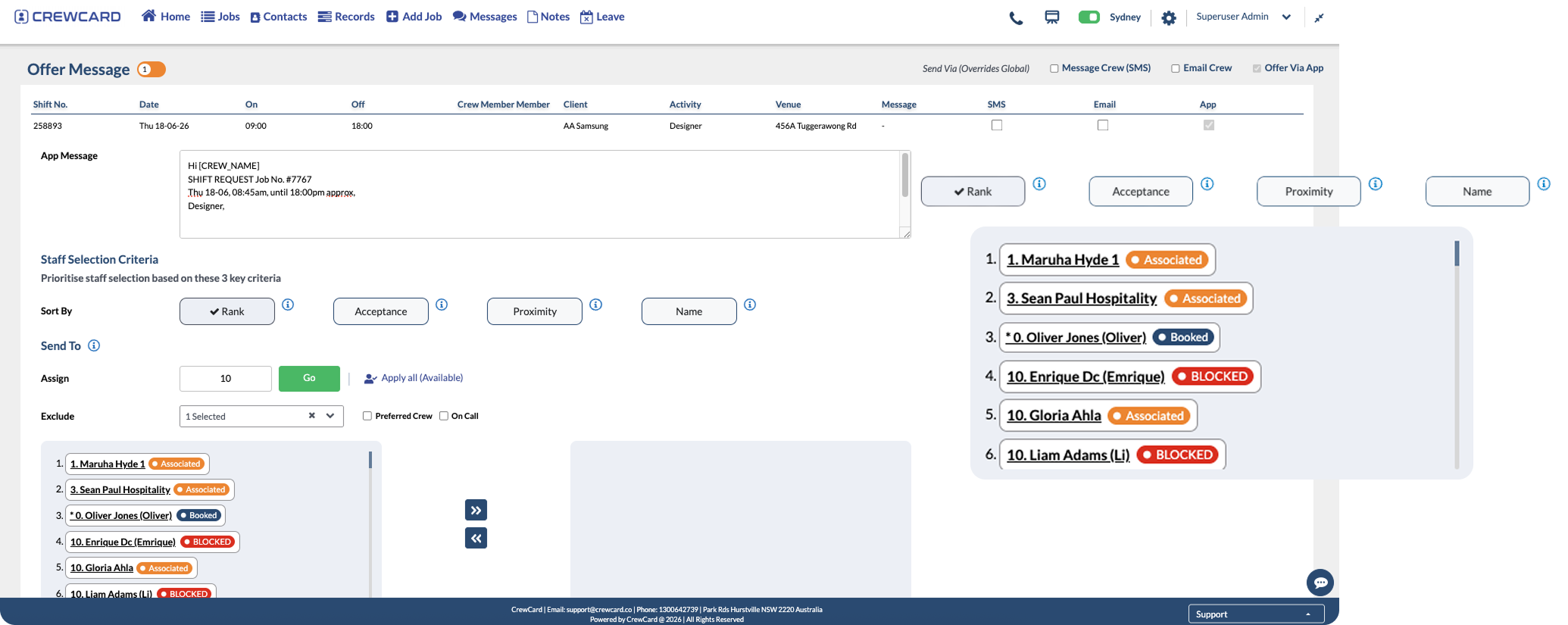 Reduce employee no-shows with CrewCard shift scheduling and worker confirmations